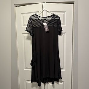 Nina Leonard dot swing dress XL